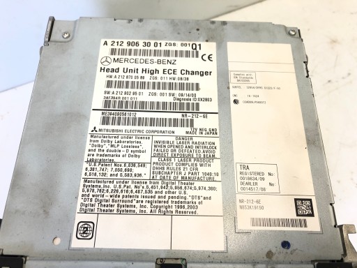 MERCEDES W212 RADIO navigation NAVI A2129063001