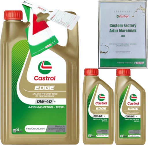 CASTROL EDGE 0W40 R 7L RENAULT RN 17RSA + ПІДВІСКА