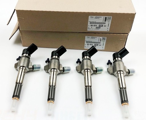 9802448680 - ОРИГИНАЛЬНЫЕ 4 ФОРСУНОК PSA FORD 1.6 HDI 8V 09-