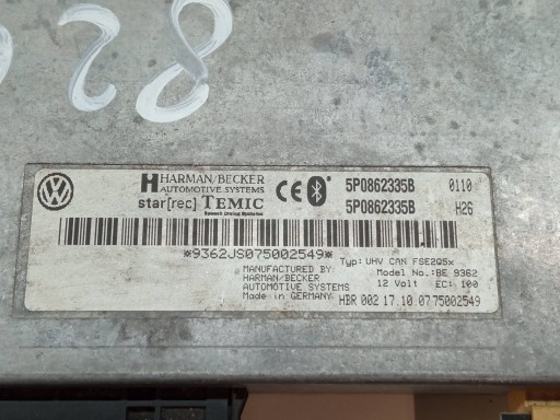 modul BLUETOOTH 5P0862335B Seat Leon II (2005-2012)