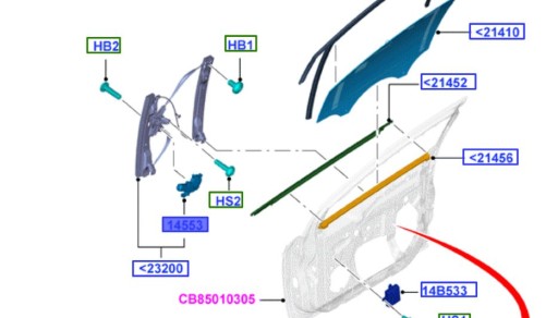 1894844 - Двигун склопідйомника передніх лівих дверей