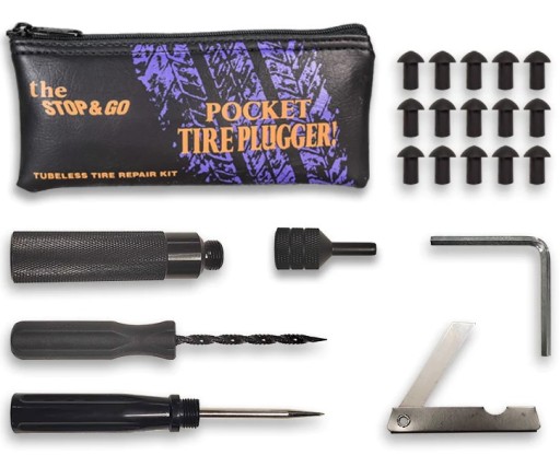 Зручний набір для ремонту безкамерних шин для всіх автомобілів