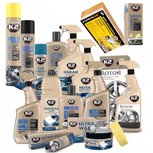 K2 набір туалетного приладдя для автомобіля і шкіряна оббивка