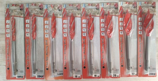 СВЕРЛА ПО ДЕРЕВУ С 4 ЛЕЗВИЯМИ Набор 8 шт.