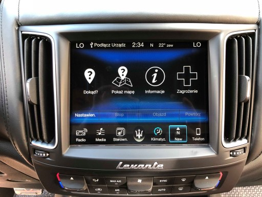 MASERATI LEWANTE ПОЛЬСКОЕ МЕНЮ ГОЛОС ЗА КАДРОМ РАДИО США / ЕС