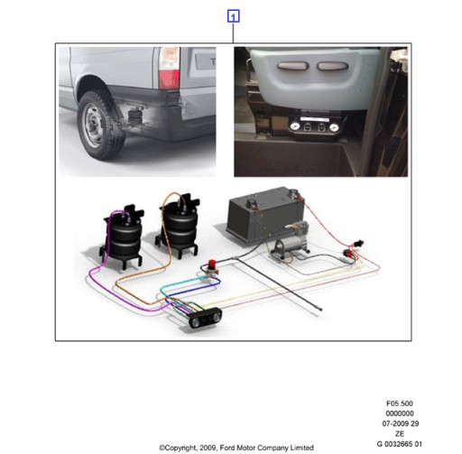 A66SX-5C308-AA - Задня пневматична підвіска FORD TRANSIT MK6 2006