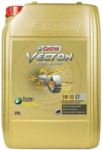 CASTROL VECTON FUEL SAVER 5W30 E7 EURO 5 20л.