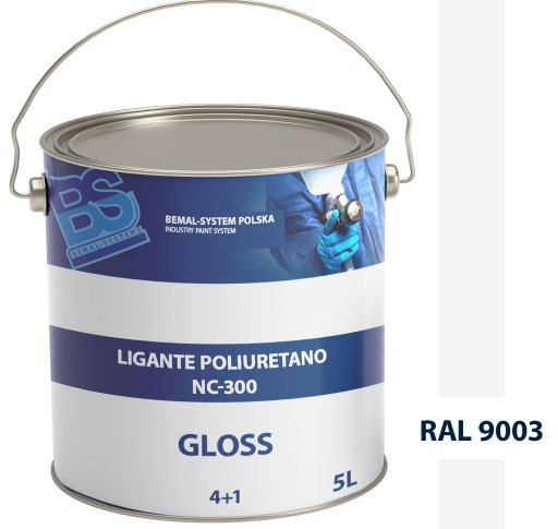 ФАРБА BEMAL SHIP - ПОЛІУРЕТАНОВИЙ ЛАК - 5L - RAL 9003