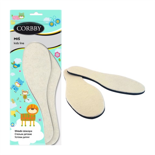Вкладиші Corbby Miś Kids Line, 22-35, 24, антибактеріальні, профілактичні, білі