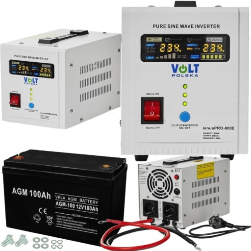 Аварийный источник питания ибп аварийный источник питания для печи 800e 12 в + 100 ач agm