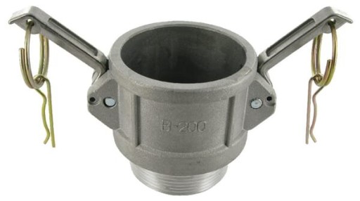 HCN100BAL051 - Гніздо Camlock тип B алюміній, Зовнішня різьба 2