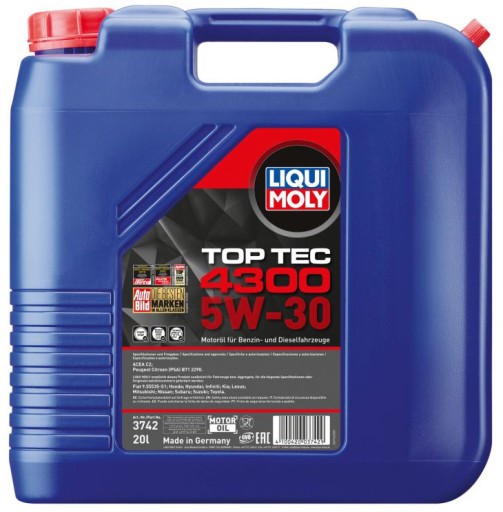 LIQUI MOLY TOP TEC 4300 5W30 - 3742 - 20л