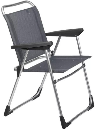 BER728070 - СКЛАДАНИЙ СТІЛЕЦЬ CRESPO СІРИЙ ДО 110 КГ