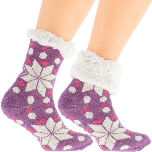 Ponožky Dámske na zimu Nórske Hrubé S OPLÁŠTENIE 36-41