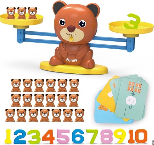 REMOKING Matematická hračka pre deti na výučbu matematiky s medvedíkmi