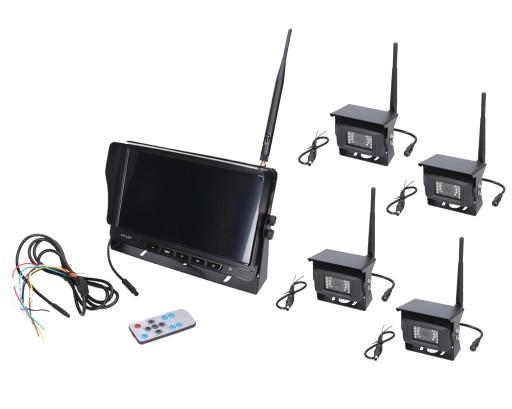 22242271-4 - Комплект моніторингу автомобіля 10 дюймів, 4 бездротові камери