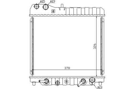 68111 - Кулер для воды nissens honda jazz ii 1.3 (gd)