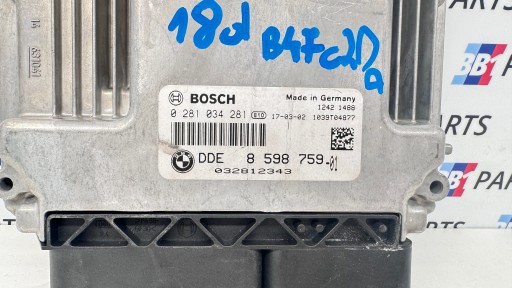 BMW F45 F46 F48 X1 computer control unit of the engine 18D B47C20A 8598759