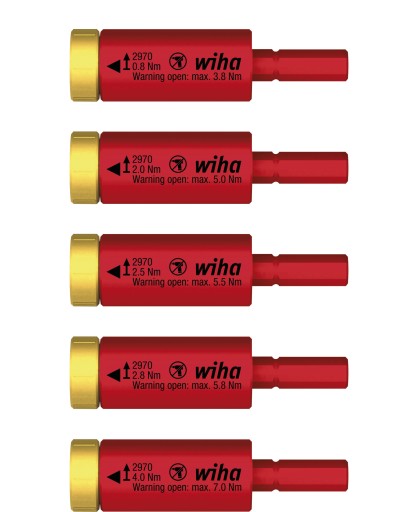 Wiha набір динамометричних адаптерів 5шт.
