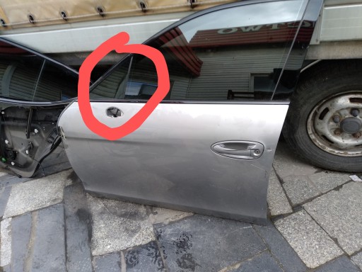 970542311 - PORSCHE PANAMERA 970 СКЛО ПЕРЕДНЄ ЛІВЕ ТРИКУТНИК