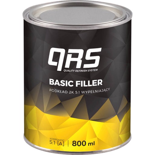 Акриловая грунтовка QRS Basic Filler 5:1 белая 1л Набор