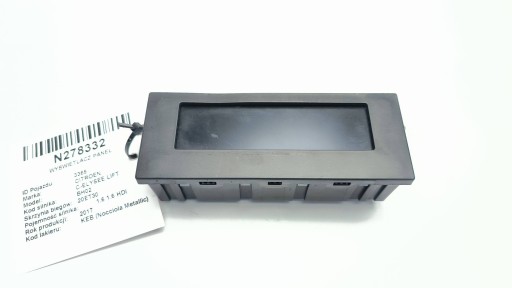 Schermo PANEL 9813760080 CITROEN C-ELYSEE LIFT