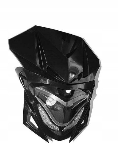 OW-051 - ТЮНІНГ МОТОЦИКЛ ОБТІЧНИК ЧОРНИЙ ГАЛОГЕННІ ДІОДИ