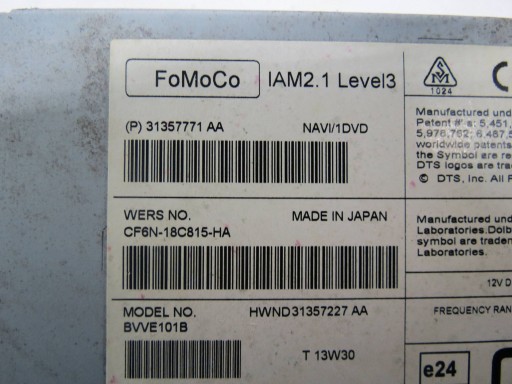 RADIO navigazione STACJA MULTIMEDIALNA VOLVO V60 e S60 II 31357771