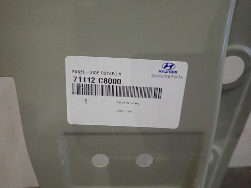 side left threshold pillar HYUNDAI I20 II 2014- 71112-C8000