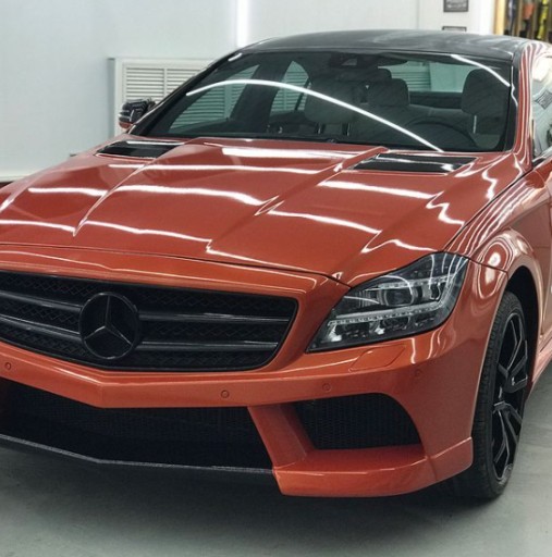 HEXIS папайя фольга оранжевый блеск-152x100cm