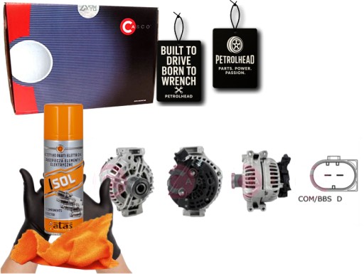 CASCAL10171AS#ECS-PCP+K - Генератор 12в 150а каско #petrolhead pro+ комплект4