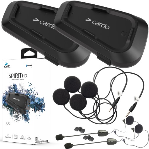 Cardo Spirit Hd Interkom Motocyklowy Na 2 Kaski Bluetooth