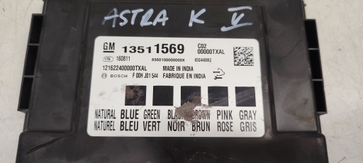 Unité commande confort Opel Astra K