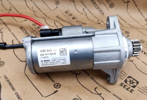 02E 911 - Стартер audi a1 seat leon vw tiguan passat golf vii 02e911024b new org