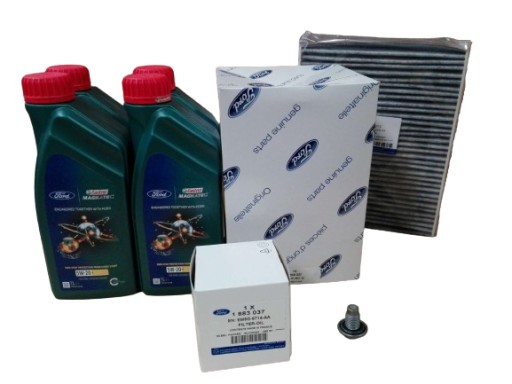 5W20 4L - ФІЛЬТРИ + КОМПЛЕКТ МАСЛА FORD FOCUS MK3 1.5/1.6 ECOBOOST 2011-2020 ОРИГІНАЛ