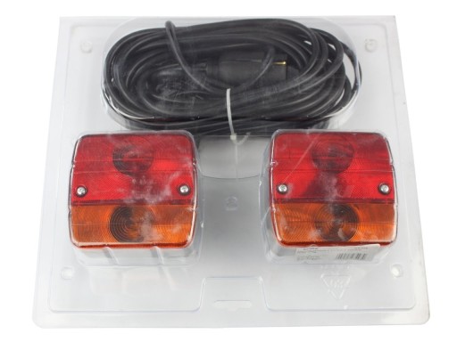 OŚ.078 - НАБІР ЗАДНІХ ЛІХТАРІВ НА МАГНІТ + 9 М ВІСЬ.078