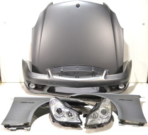 2198800718, 2198800818, - КАПОТ, КРИЛА, БАМПЕР, ПЕРЕДНІ ЛІХТАРИ MERCEDES W219 CLS 5.5 AMG KOMPRESSOR