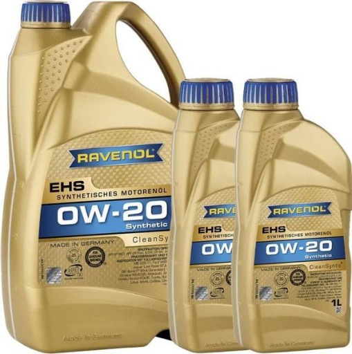 МОТОРНЕ МАСЛО RAVENOL EHS CLEANSYNTO 0W20 7л