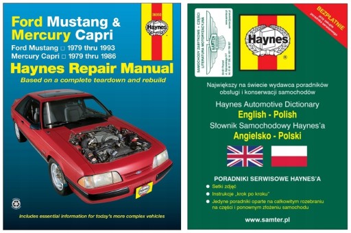 Ford Mustang Mercury Capri 79-93 інструкція Haynes