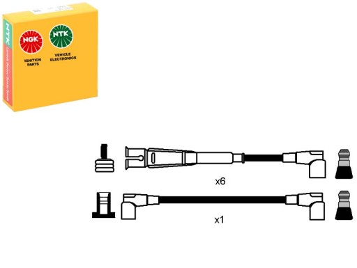 0744 - Комплект кабелей зажигания mercedes 123 c123 123 t-model s123 123