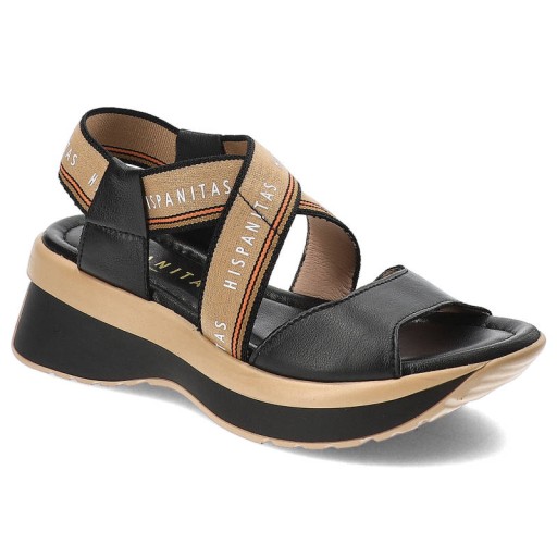 Čierne sandále Hispanitas Štýlová dámska obuv
