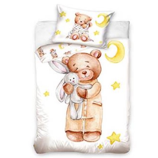 Комплект постільної білизни Карботекс 90 х 120 см, відтінки коричневий і бежевий