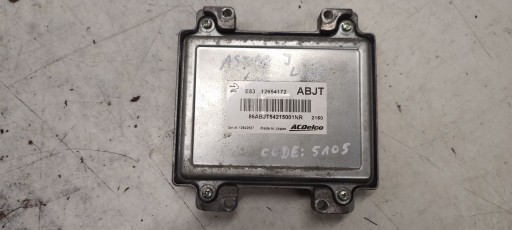 Bedienteil Computer DES MOTORS z kodem Opel Astra J LIFT 1,6 HB