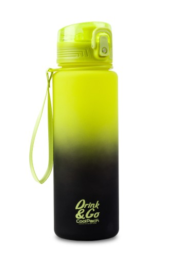 Пляшка для води CoolPack 56414CP Brisk Lemon 600 мл чорно-жовта