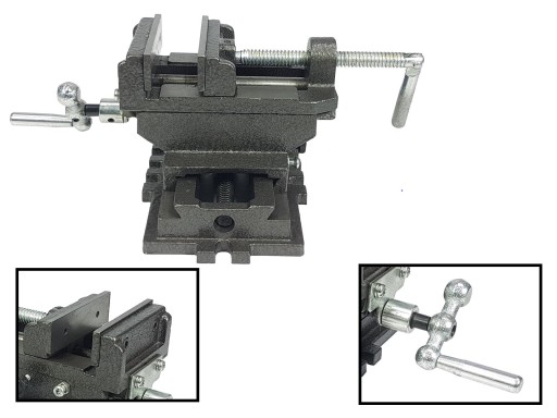 Поперечные тиски двухосный 100 мм токарный станок