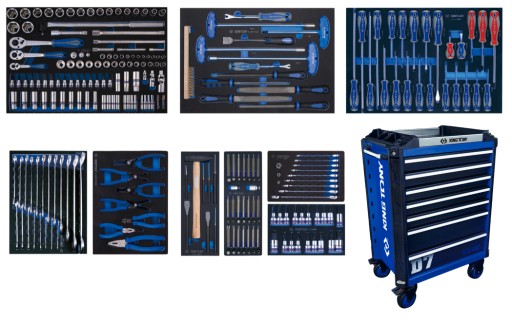 Тумба візок для інструментів 251 елемент King Tony - візок SQUAD 8 ящиків