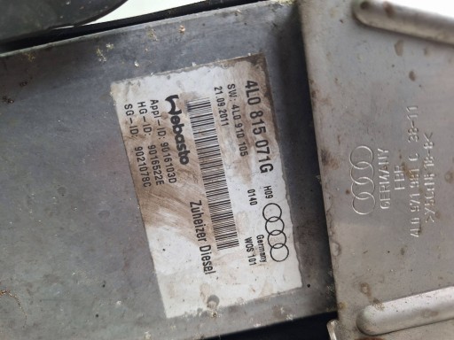 AUDI Q7 4L LIFT 09-14 WEBASTO 4L0815071G