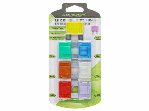 63603 - MAXI ПЛАСТИНЧАТЫЕ ПРЕДОХРАНИТЕЛИ СО СВЕТОДИОДНЫМ ИНДИКАТОРОМ 7PCS