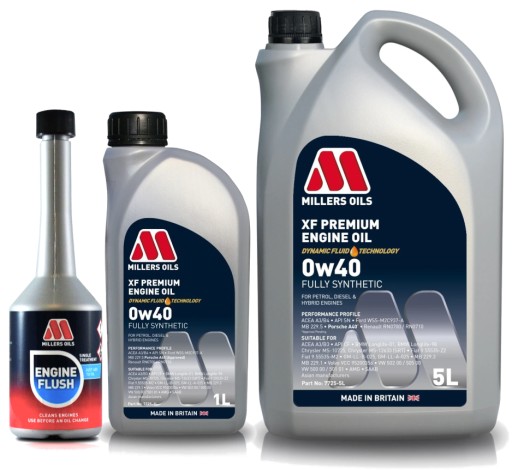 MILLERS OILS XF PREMIUM 0W40 6л + промывка двигателя