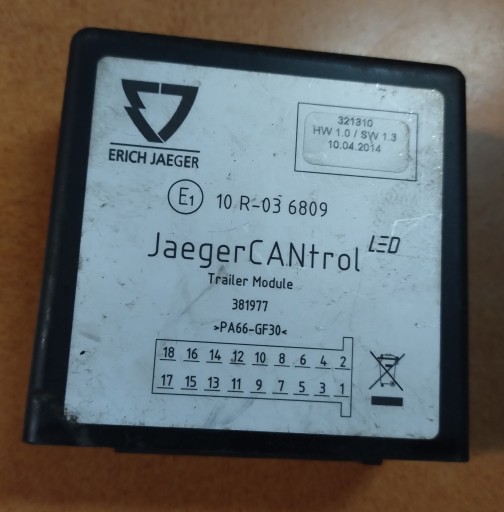 PEUGEOT 207 МОДУЛЬ КРЮКА JAEGERCANTROL 321310